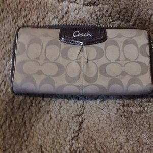 Coach zip around wallet